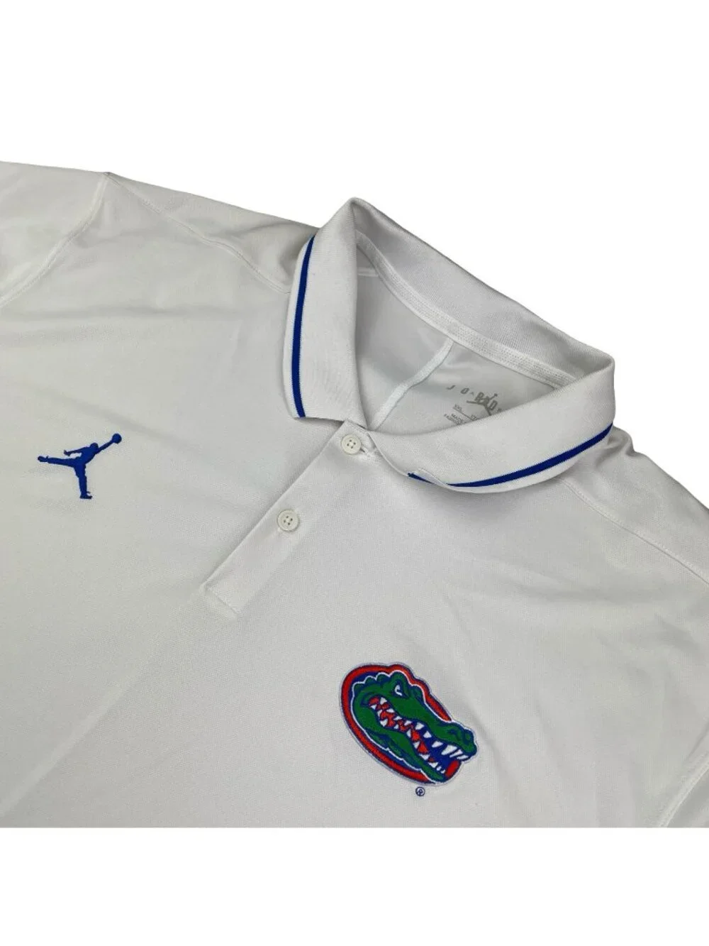 Florida Gators UF x Jordan Men's Performance S/S Polo Shirt White • 2XL